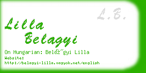 lilla belagyi business card